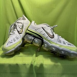 Nike Air VaporMax Plus Men's Sneakers White and Lime Green